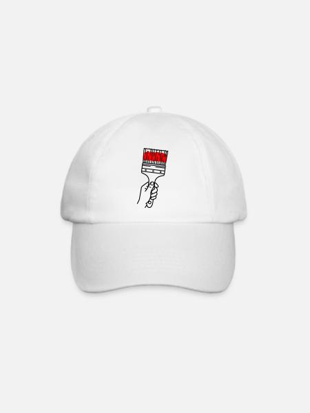 Maler - Baseballkappe - Weiß/Weiß