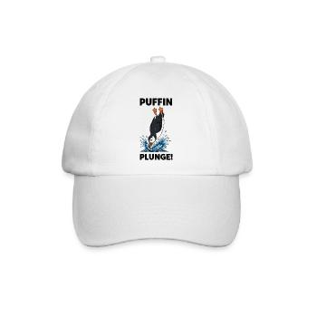 Atlantischer Papageientaucher Meerestauchtaucher - Baseballkappe - Weiß/Weiß - Vorne