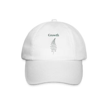 Growth Farn - Baseballkappe - Weiß/Weiß - Vorne