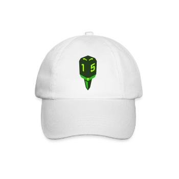 Golf Tee Abschlag Logo - Baseballkappe - Weiß/Weiß - Vorne
