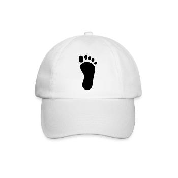 Fuß Fußpflege Podologe Geschenk  - Baseballkappe - Weiß/Weiß - Vorne