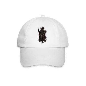 Pestdoktor mit Blumensträu - Baseballkappe - Weiß/Weiß - Vorne