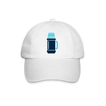 Isolierflasche Wander Logo - Baseballkappe - Weiß/Weiß - Vorne