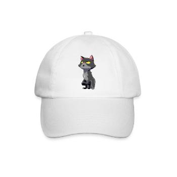 Katze Augenrollen Humor - Baseballkappe - Weiß/Weiß - Vorne