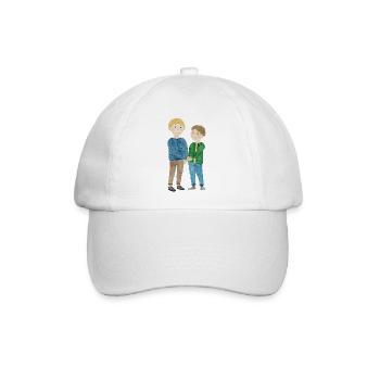 Kinderszene beste Freunde - Baseballkappe - Weiß/Weiß - Vorne