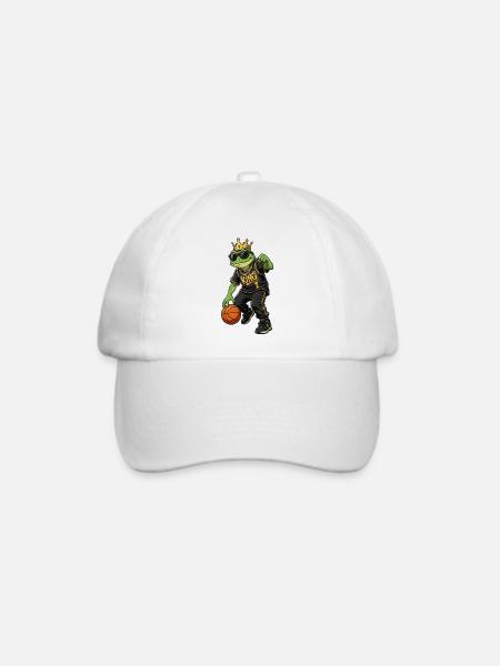 King Frog Hoops Legende - Baseballkappe - Weiß/Weiß