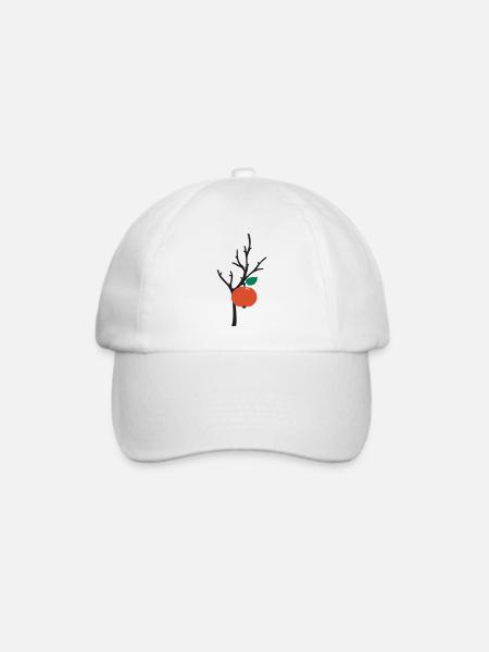 Apfelbaum apple tree - Baseballkappe - Weiß/Weiß