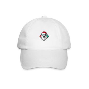 Eisbär Weihnachten Cool Polar bär - Baseballkappe - Weiß/Weiß - Vorne