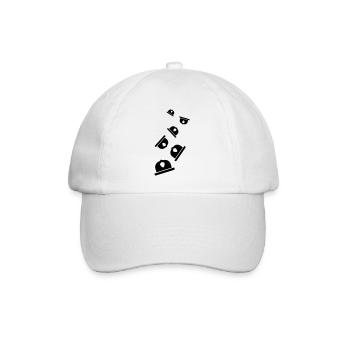 Feuerwehrhelm - Baseballkappe - Weiß/Weiß - Vorne
