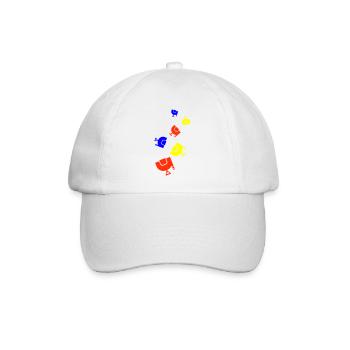 Sattel Symbol - Baseballkappe - Weiß/Weiß - Vorne