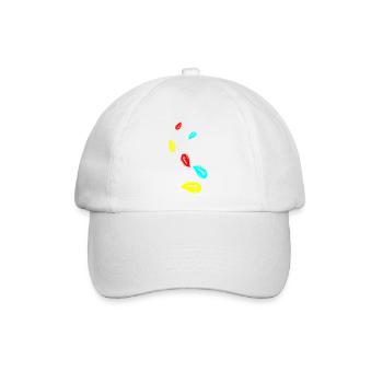 Lippen symbol - Baseballkappe - Weiß/Weiß - Vorne