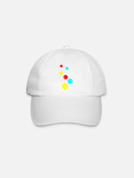 Basketball symbol - Baseballkappe - Weiß/Weiß