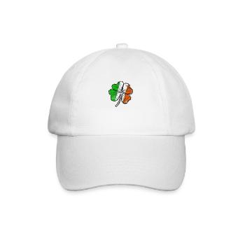 Irland Shamrock - Baseballkappe - Weiß/Weiß - Vorne
