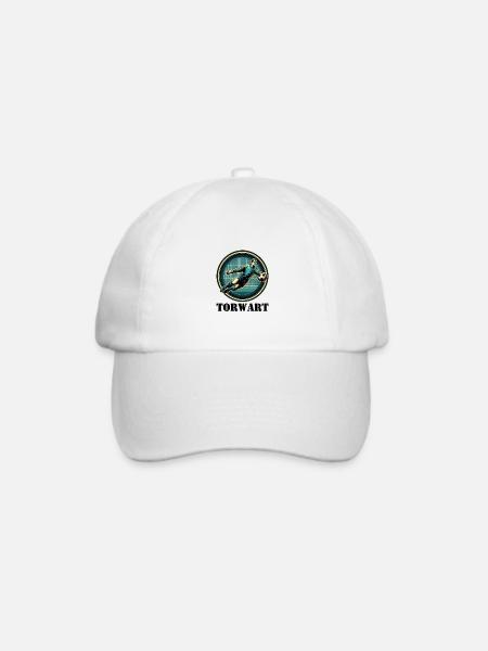 Torwart - Baseballkappe - Weiß/Weiß