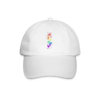 Gay Colour Splash - Baseballkappe - Weiß/Weiß - Vorne