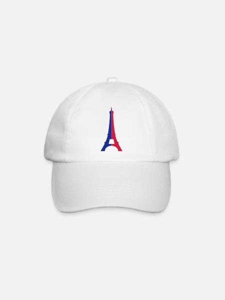Tolles Design für Sticker von Paris - Baseballkappe - Weiß/Weiß