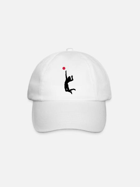 volleyball - Baseballkappe - Weiß/Weiß