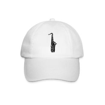 Sax - Baseballkappe - Weiß/Weiß - Vorne