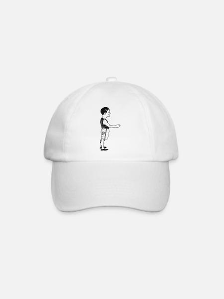 mann-sport-hand-01.png - Baseballkappe - Weiß/Weiß