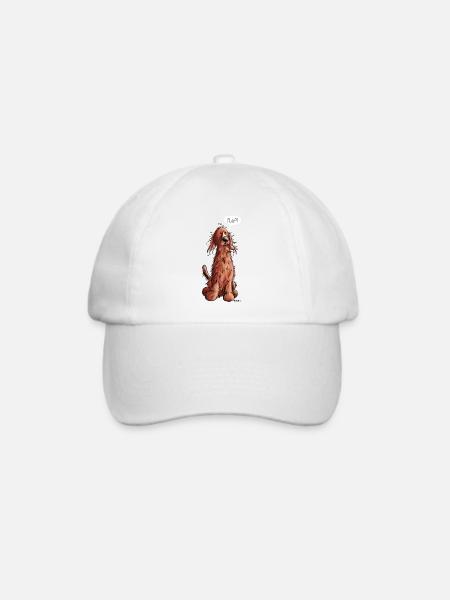 Irish Setter Play - Baseballkappe - Weiß/Weiß