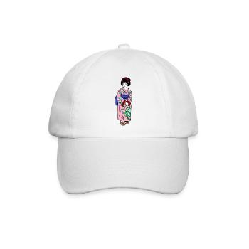 Geisha - Baseballkappe - Weiß/Weiß - Vorne