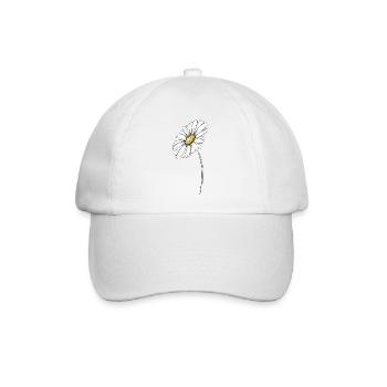 Sommerliches Gänseblümchen - Baseballkappe - Weiß/Weiß - Vorne