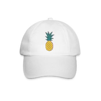 Pineapple - Baseballkappe - Weiß/Weiß - Vorne