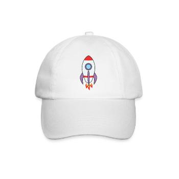 Rakete - Baseballkappe - Weiß/Weiß - Vorne