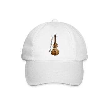 Musikinstrument - Baseballkappe - Weiß/Weiß - Vorne