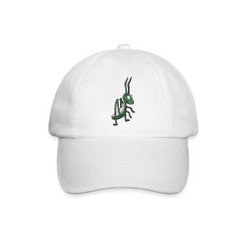 Grashüpfer - Baseballkappe - Weiß/Weiß - Vorne
