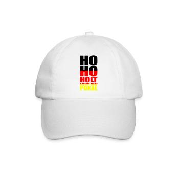 ho ho holt euch den pokal | Farben änderbar - Baseballkappe - Weiß/Weiß - Vorne