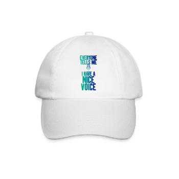 Ich Habe Eine Schöne - Baseballkappe - Weiß/Weiß - Vorne