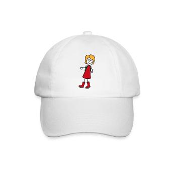Frau - Baseballkappe - Weiß/Weiß - Vorne