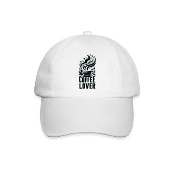 Coffee Lover - Baseballkappe - Weiß/Weiß - Vorne