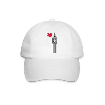 big ben love - Baseballkappe - Weiß/Weiß - Vorne