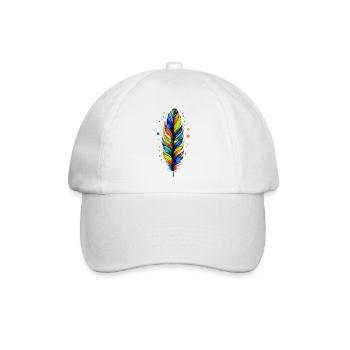 Feder - Baseballkappe - Weiß/Weiß - Vorne