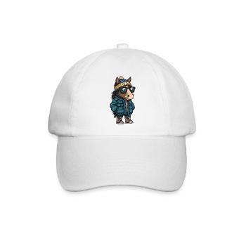 Pferd Winter - Baseballkappe - Weiß/Weiß - Vorne