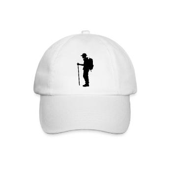 Wanderer - Sport Hobby Sticker - Baseballkappe - Weiß/Weiß - Vorne