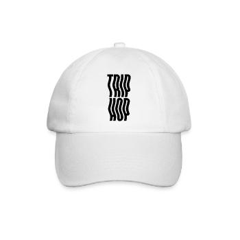 Trip Hop Geometrisches Strichkunst-Design - Baseballkappe - Weiß/Weiß - Vorne