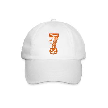 Fun 67 Zahl 6-7 6 7 Passende Halloween Sechs Siebe - Baseballkappe - Weiß/Weiß - Vorne