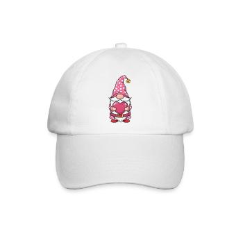 Valentine Gnomes - Baseballkappe - Weiß/Weiß - Vorne