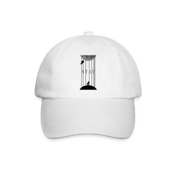 Weltall Interstellar mit Morse Code Stay - Baseballkappe - Weiß/Weiß - Vorne