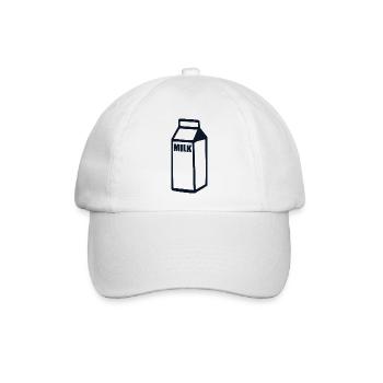 Milch - Baseballkappe - Weiß/Weiß - Vorne