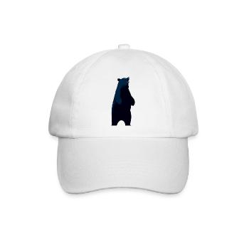 Schwarzbär - Baseballkappe - Weiß/Weiß - Vorne