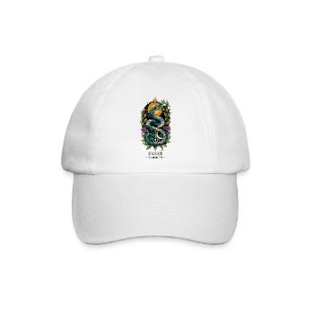 SCHLANGENTOTEM Wiedergeboren - Baseballkappe - Weiß/Weiß - Vorne