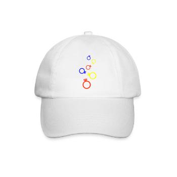 Eheringe Bunt - Baseballkappe - Weiß/Weiß - Vorne