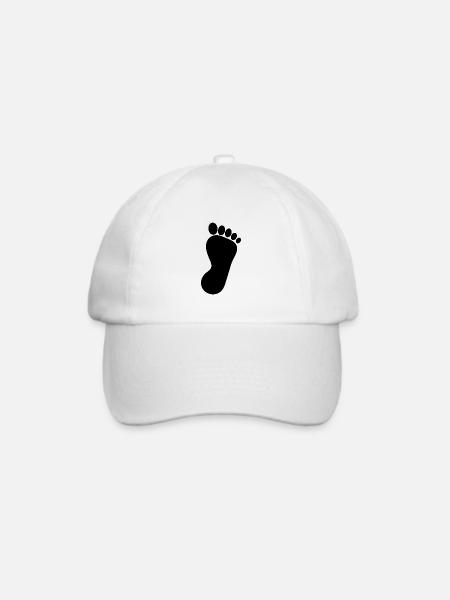 Fuß Füße Fußpflege Podologie Geschenk Geschenkidee - Baseballkappe - Weiß/Weiß