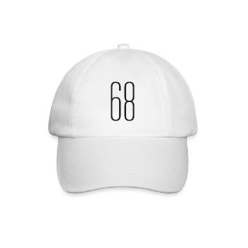 68 - Baseballkappe - Weiß/Weiß - Vorne