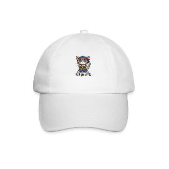 Ist dir scheißegal! - Baseballkappe - Weiß/Weiß - Vorne