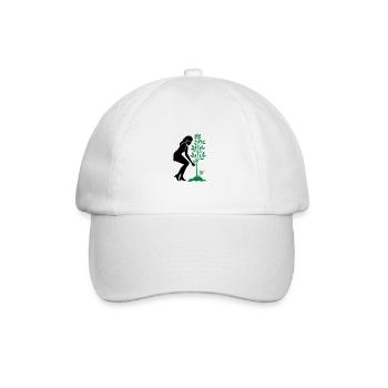 Einpflanzen Naturschutz Baum - Baseballkappe - Weiß/Weiß - Vorne